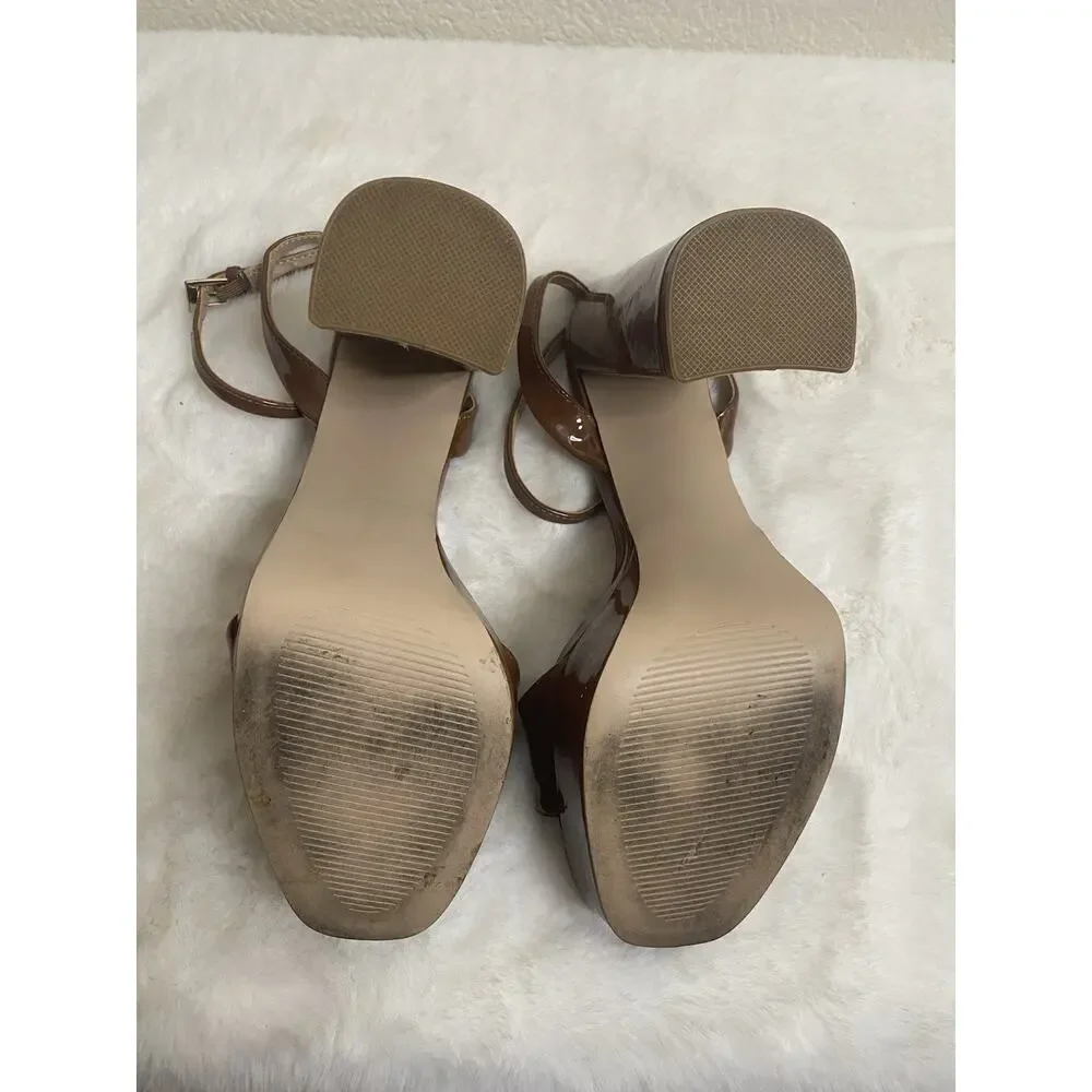 Steve Madden Platform Heels Lessa Women’s Brown Size 6